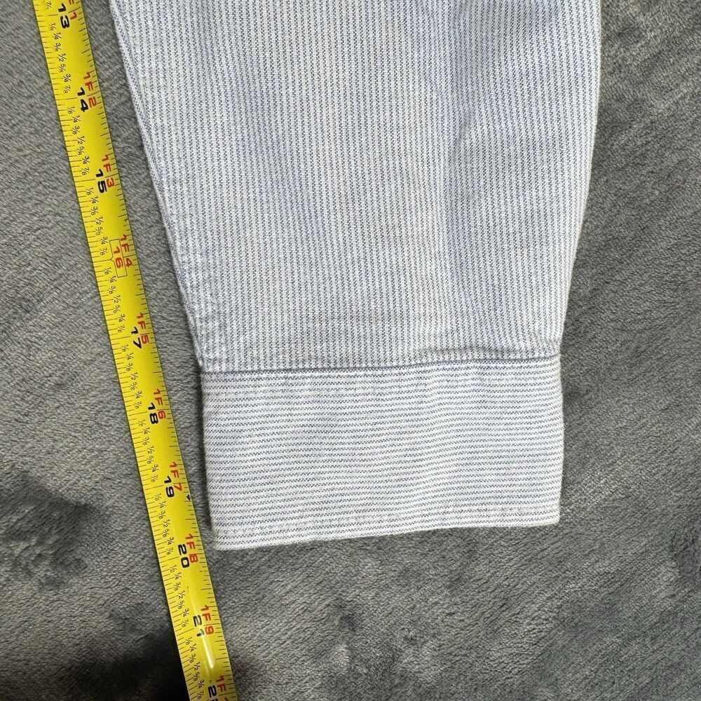 NWT Chaps XL Men Striped Seacoast Wash 100% Fine Soft Cotton Oxford Woven Shirt - Picture 11 of 12